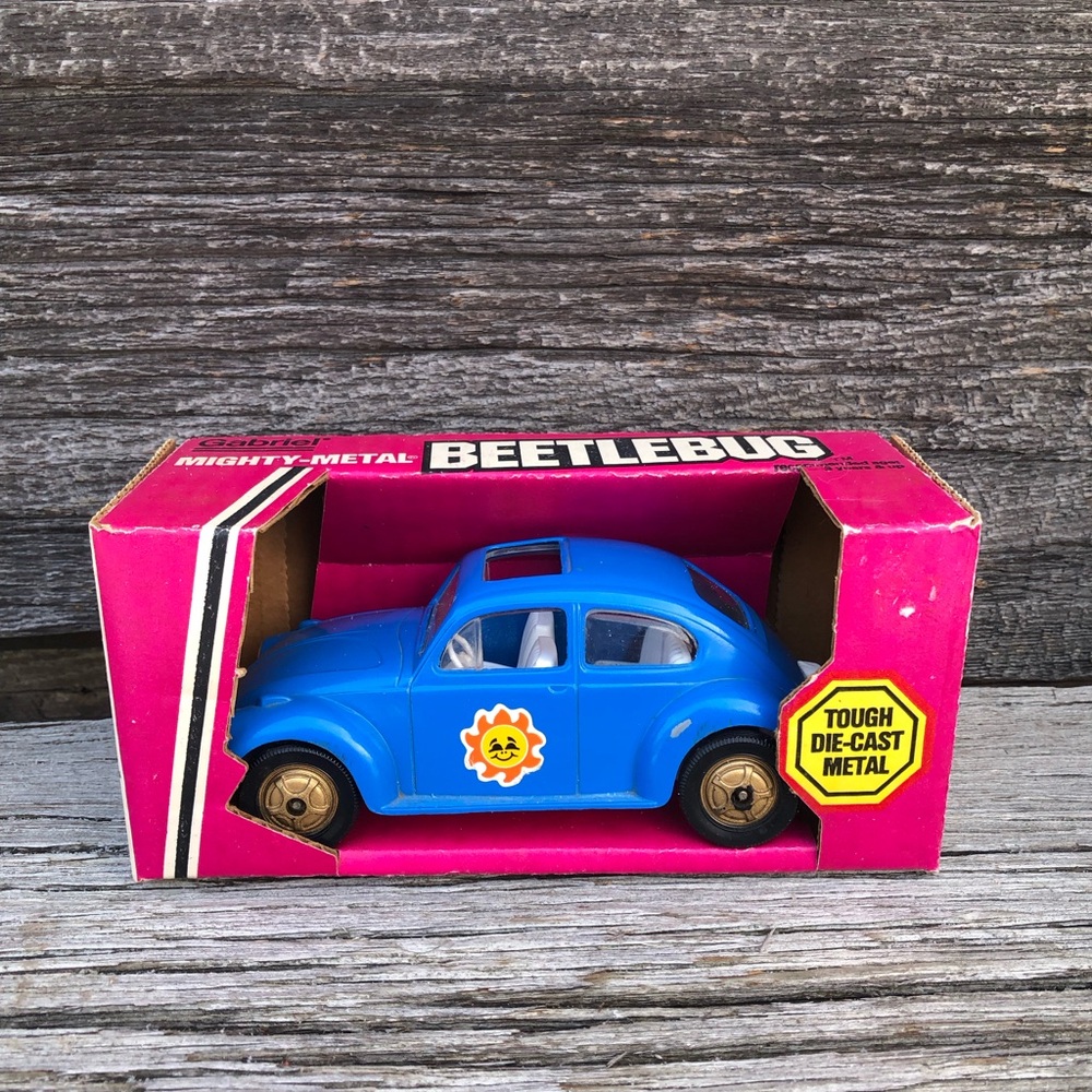 Gabriel Mighty-Metal Beetlebug Volkswagen VW Beetle die cast Hubley 1970s toy💙